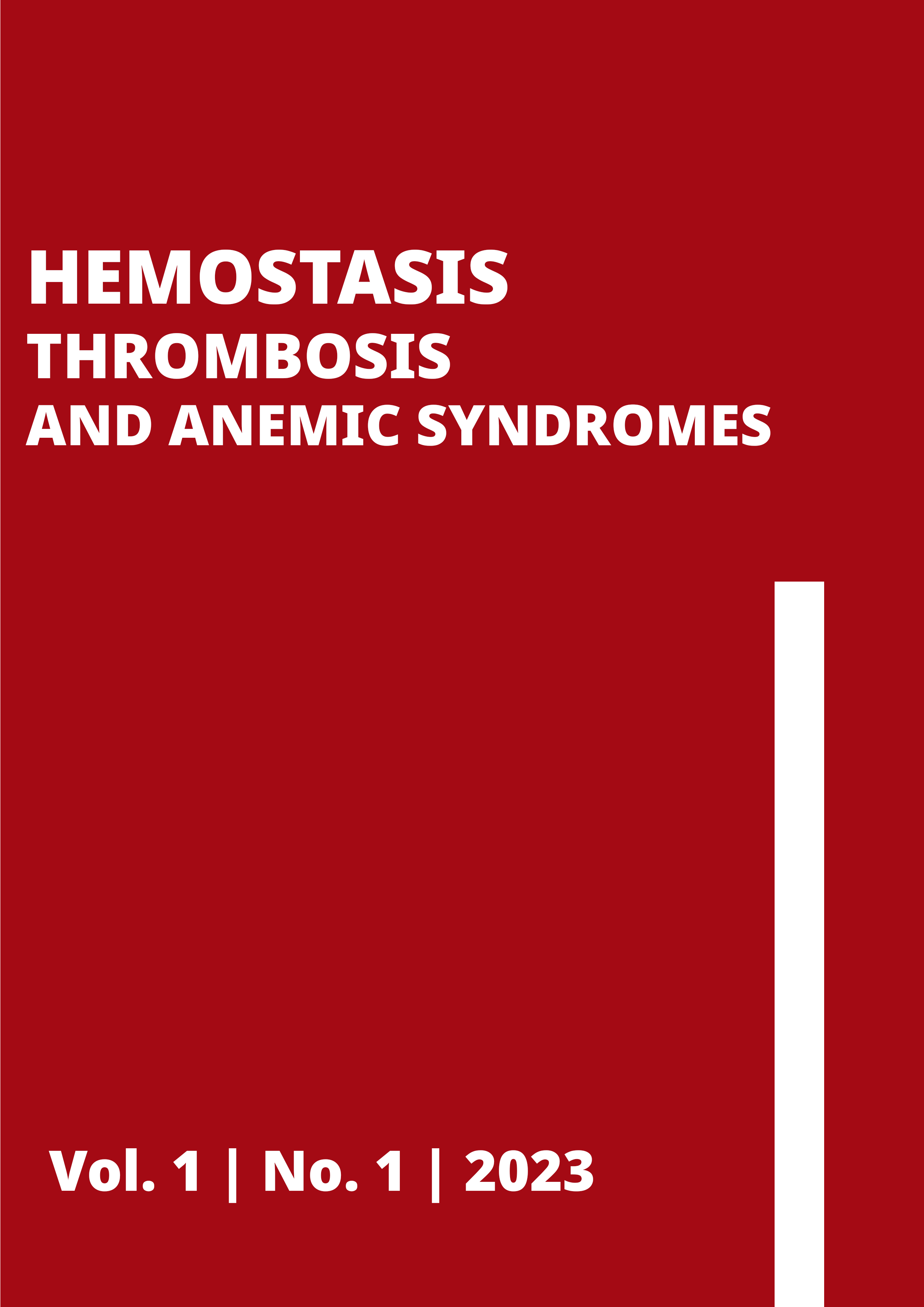 Hemostasis Thrombosis and Anemic Syndromes vol 1 No 1